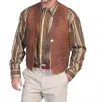 Scully Concho Vest - Plus In Brown In Brown