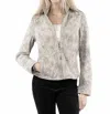 Scully Full Zip Leather Jacket In Grey In Grey