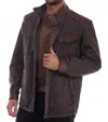 Scully Men's Canvas Coat In Brown In Brown