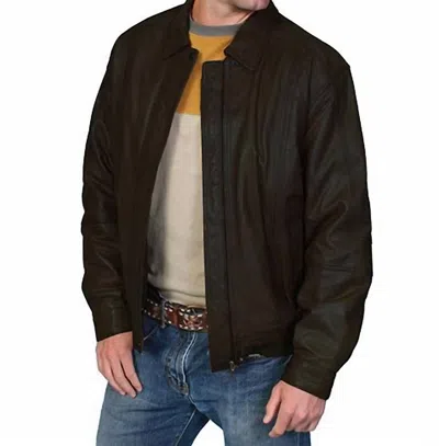 Scully Premium Lambskin Jacket In Black In Green