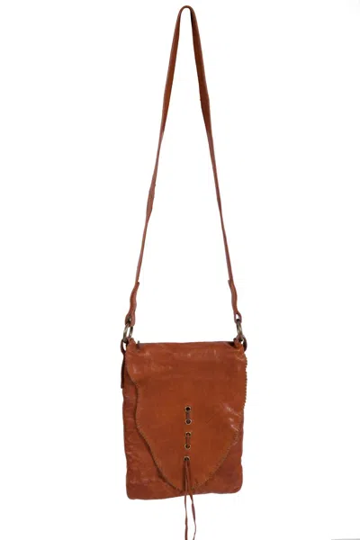 Scully Whipstitch Leather Handbag Purse In Cognac In Brown