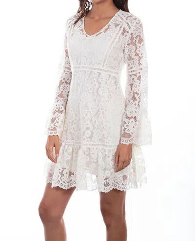 Scully Women's Lace Bell Sleeve Dress In Ivory In Multi