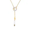 Sculp Women's White / Gold Om Choker Golden Necklace In Multi