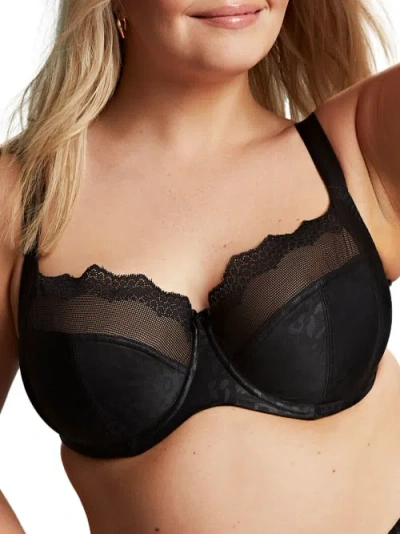 Sculptresse Esme Balcony Bra In Black Animal