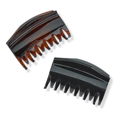 Scünci Black & Tortoise Claw Hair Clips
