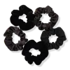 Scünci Black Satin Pony Tail Scrunchies