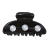 Scünci Elite Black Claw Clip With Pearls