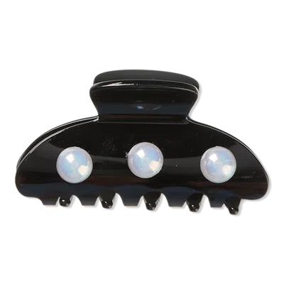 Scünci Elite Black Claw Clip With Pearls