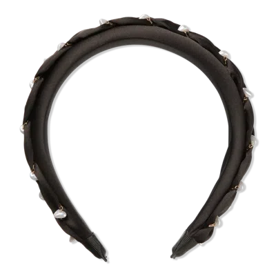 Scünci Elite Black With Pearl Headband
