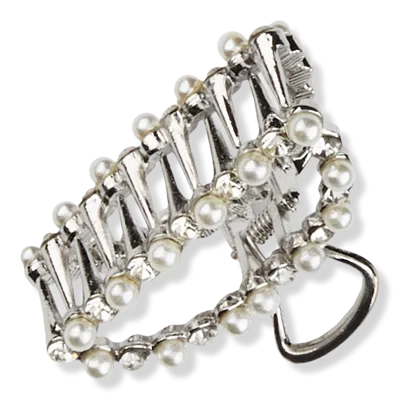 Scünci Elite Classic Silver-finish Claw Hair Clip