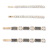 Scünci Elite Rhinestone Bobby Pins 4 Pieces