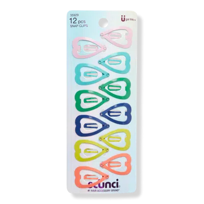 Scünci Heart Snap Clips