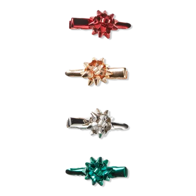 Scünci Holiday Bow Salon Clips