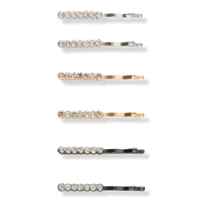 Scünci Mini Bobby Pins With Rhinestones