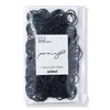 Scünci Mixed Size Rubber Bands - Black In Black