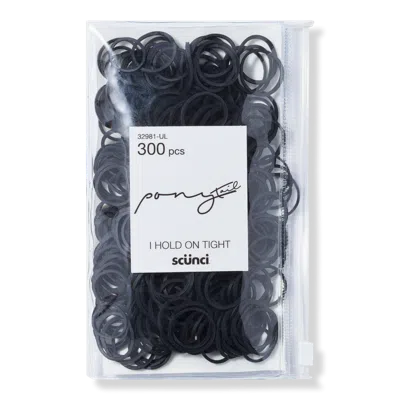 Scünci Mixed Size Rubber Bands - Black