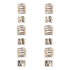 Scünci Primp Metal Braid Cuffs