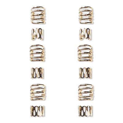 Scünci Primp Metal Braid Cuffs