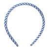 Scünci Summer Social Gingham Headband - Blue And White In Multi