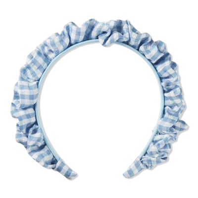Scünci Summer Social Gingham Ruffle Headband
