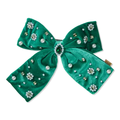 Scünci Wicked Emerald City Embellished Bow