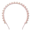 Scünci Wrapped Pearl Headband - Pale Pink In Pink