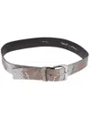Scunzani Ivo Leather Belt In Green