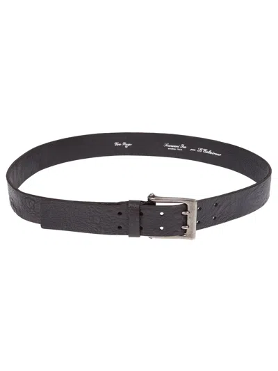Scunzani Ivo Toad Skin Belt In Brown