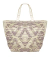 Sd Basics Fabric Tote Bag Off White/purple