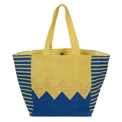 Sd Basics Zig Zag Tote Blue/yellow