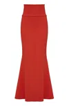 Sdress Women's Black / Blue / Red Amata Comfortably Sculpting Long Skirt Red In Black/blue/red