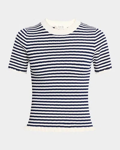 Sea Addy Stripe Knit Tee In Multi
