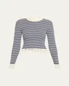 Sea Addy Stripe Long-sleeve Top In Multi