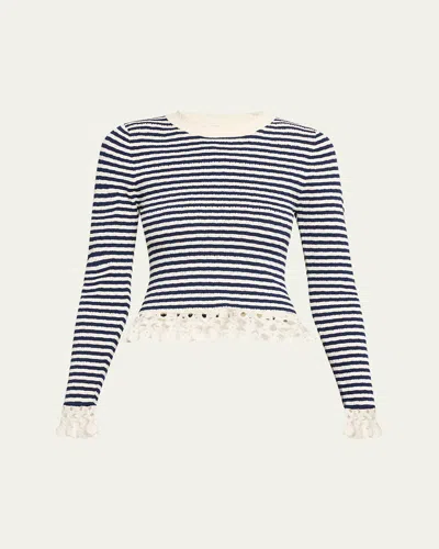 Sea Addy Stripe Long-sleeve Top In Multi
