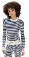 Sea Addy Stripe Long-sleeve Top In Multi