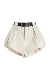 Sea Adele Cotton Bubble Shorts In Ivory