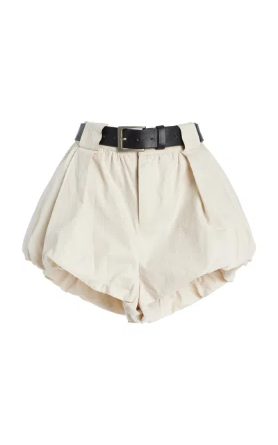 Sea Adele Cotton Bubble Shorts In Ivory
