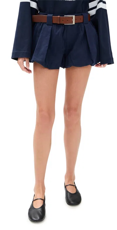 Sea Adele Sportswear Bubble Shorts Navy