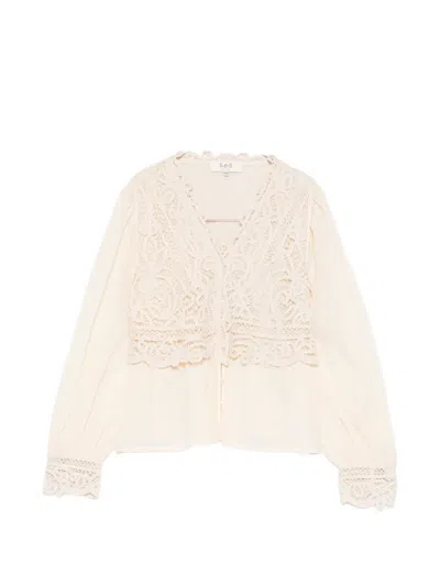 Sea Adelina Battenberg Lace Blouse In Neutral
