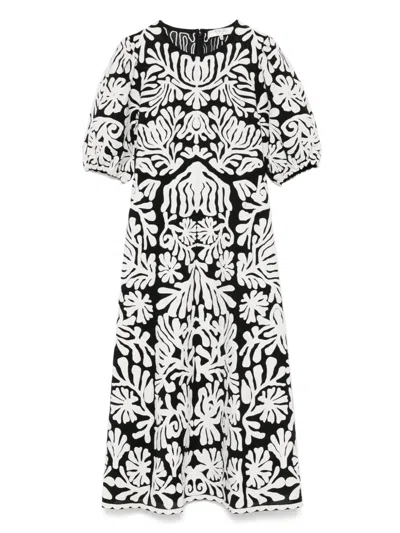Sea Agathe Midi Dress In Multicolor