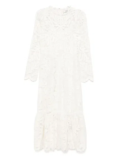 Sea Agathe Midi Dress In Multicolor