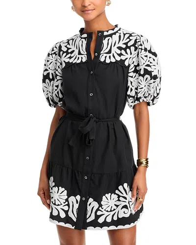 Sea Agathe Puffed Sleeve Dress In Black