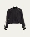 Sea Alberta Embellished Track Jacket In Black
