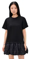 Sea Alberta Pearl T-shirt Dress Black In Black