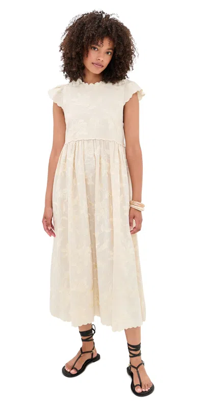 Sea Alina Lace Dress Cream In Neutral