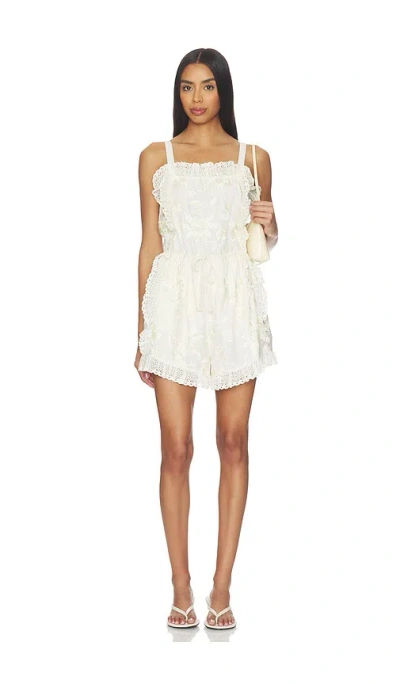 Sea Alina Lace Romper In White