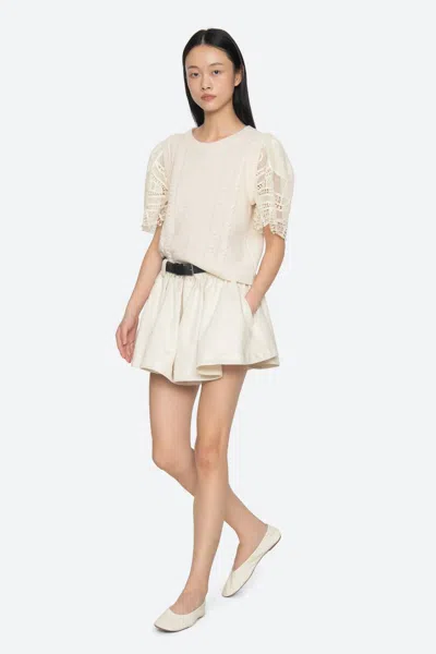 Sea Alina Lace Sweater In Cream In Neutral