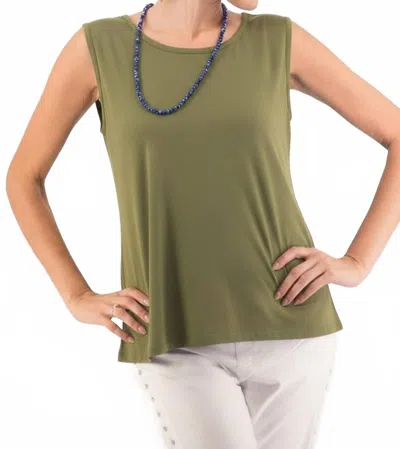 Sea & Anchor Wide Strap Tank Top In Olive In Green