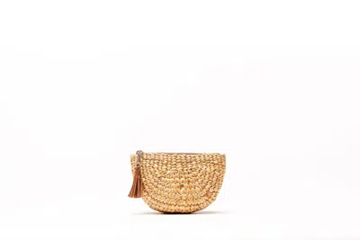 Sea & Grass Casey Pouch With Tassel In Tan With Brown In Multi