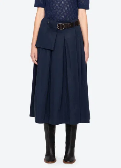 Sea Andrea Skirt In Navy In Blue